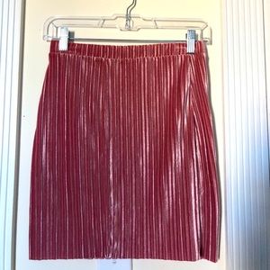 Velvet Pink Skirt!